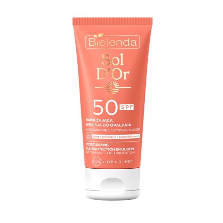 Зволожувальний сонцезахисний лосьйон Bielenda Sol D'OR SPF50 150 мл