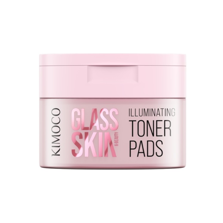 Disques tonifiants illuminateurs pour le visage Kimoco Glass Skin (60 unités)