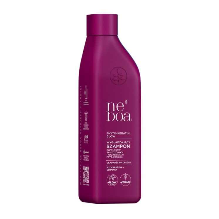 Neboa Phyto-Keratin Glow Smoothing Shampoo voor beschadigd en behandeld haar 300 ml