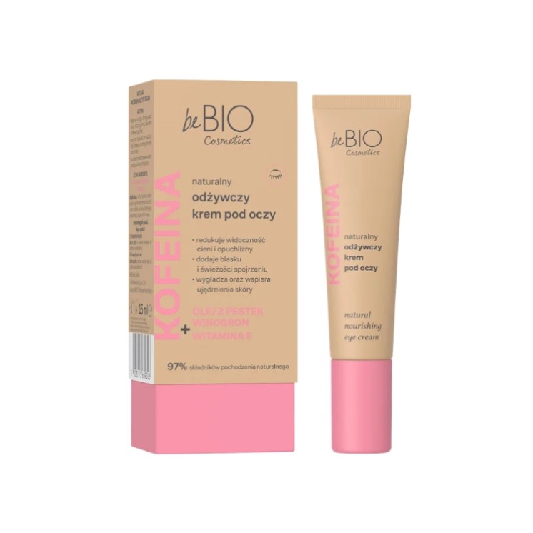 BeBio Cosmetics Koffein Natürliche Pflegende Augencreme 15 ml