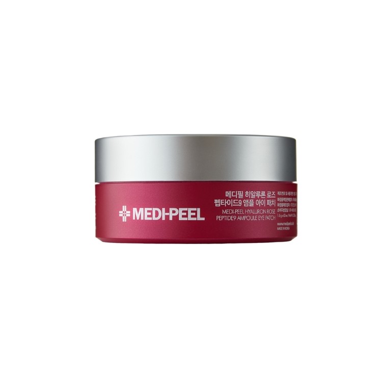 Патчі для очей Medi-Peel Hyaluron Rose Peptide Eye Patch з екстрактом троянди та пептидами, 60 штук