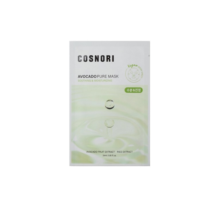 Cosnori Avocado Pure Mask Nourishing Sheet Mask 24 ml