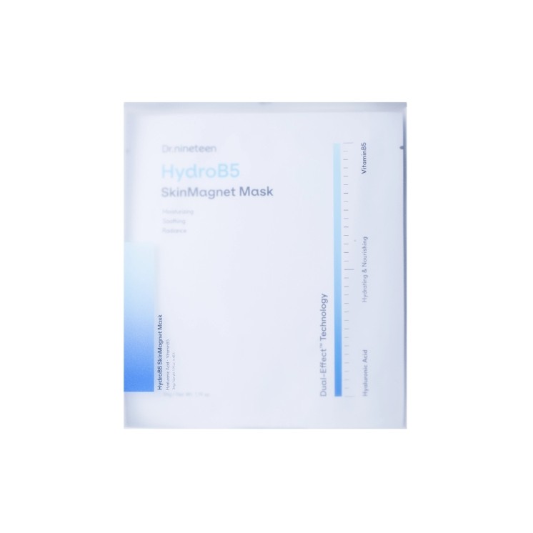 Dr.nineteen Hydro B5 Skin Magnet Mask Set mit 4 feuchtigkeitsspendenden Hydrogelmasken 34 g