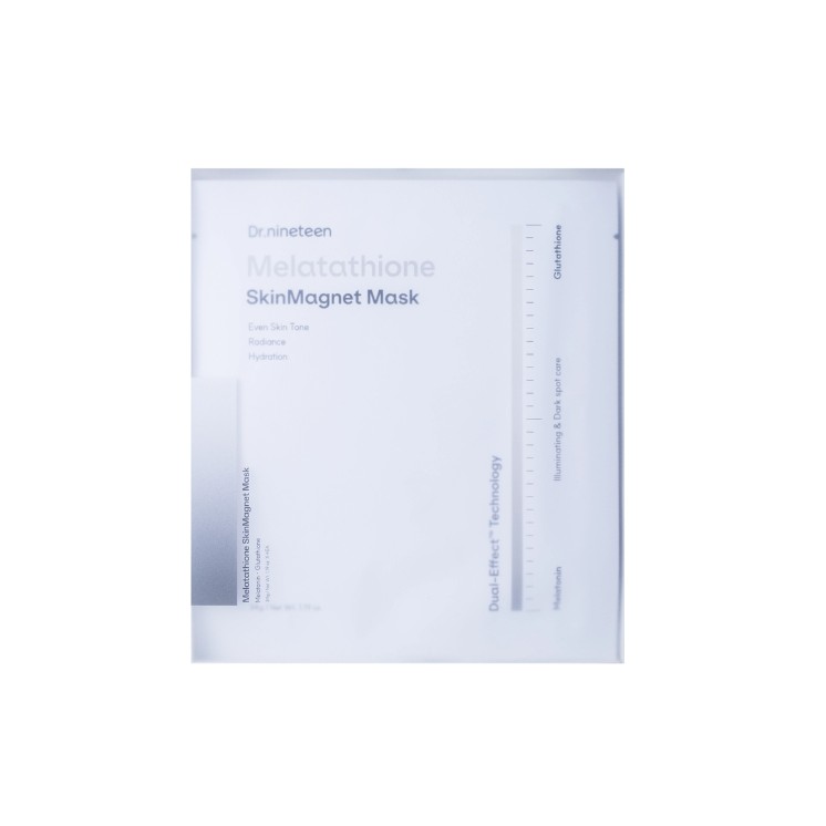 Dr.nineteen Melatathione Skin Magnet Maskenset mit aufhellenden hydro -Gel-Masken (4 x 34 g)