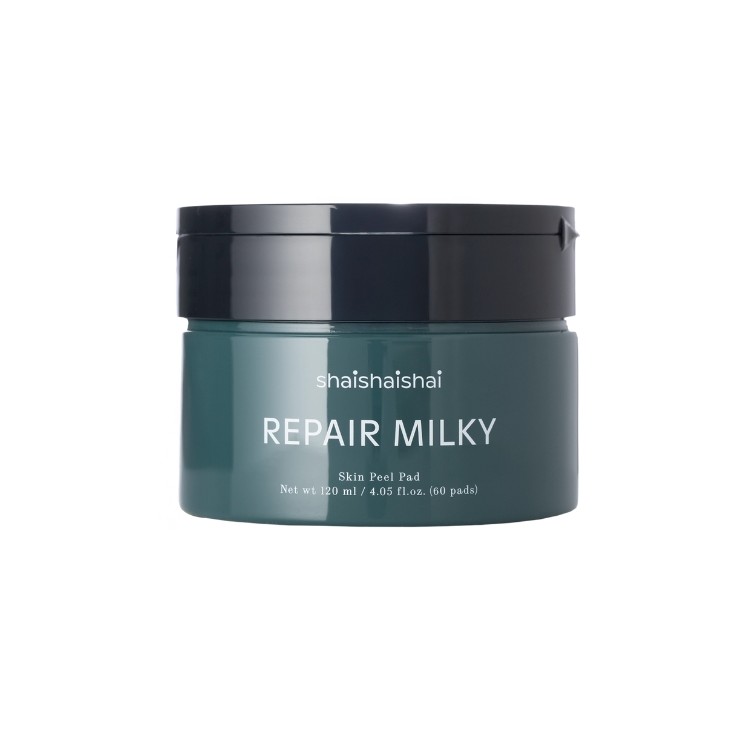Shaishaishai Repair Milky Skin Peel Pad, zacht exfoliërende gezichtspads, 60 stuks - 120 ml