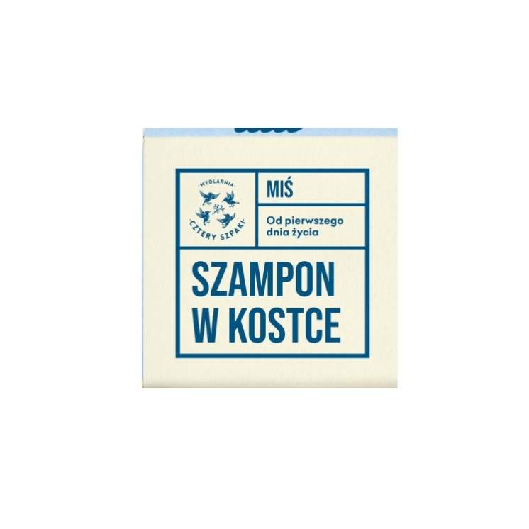 Mydlarnia Cztery Szpaki Kinder-Shampoo-Riegel Teddybär 75 g