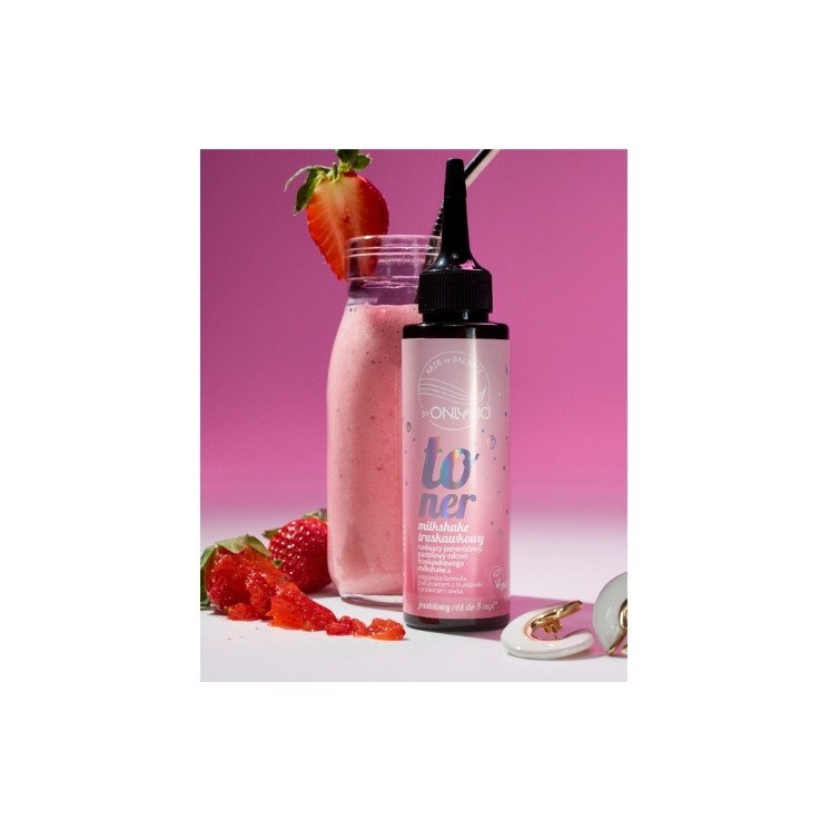 OnlyBio Hair in Balance Toner do włosów Truskawkowy Milkshake 100 ml