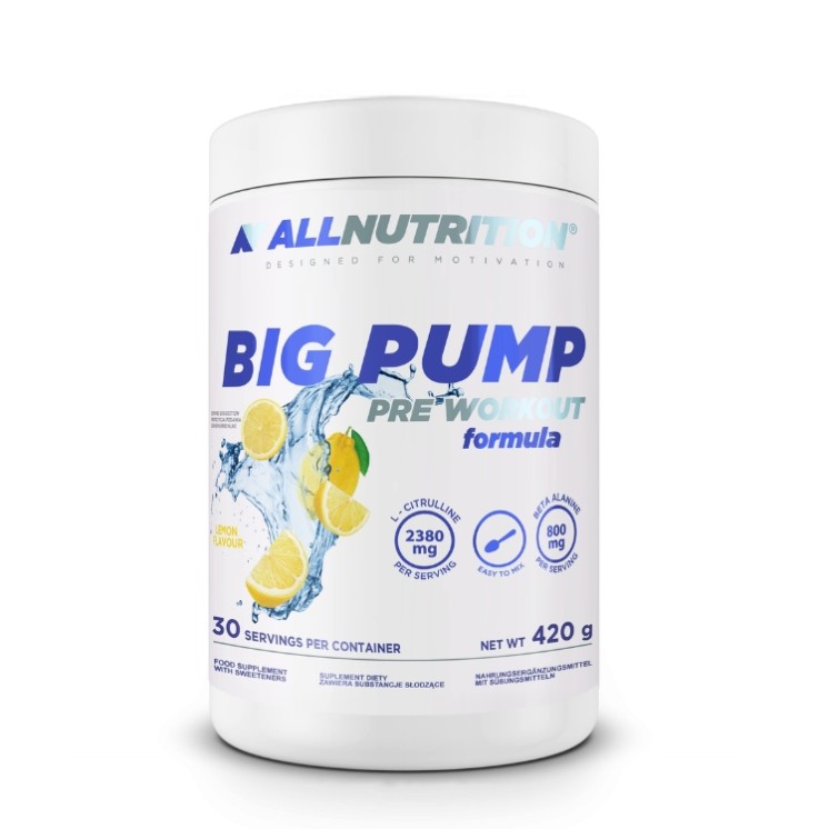 AllNutrition Big Pump перед тренуванням Lemon 420 г
