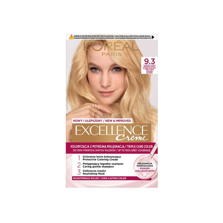 L'oreal Excellence Creme Haarverf /9.3/ Zeer Licht Blond