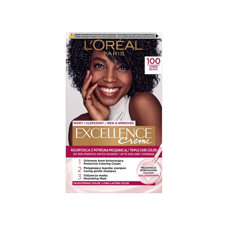Фарба для волосся L'oreal Excellence Creme /1/ Чорна