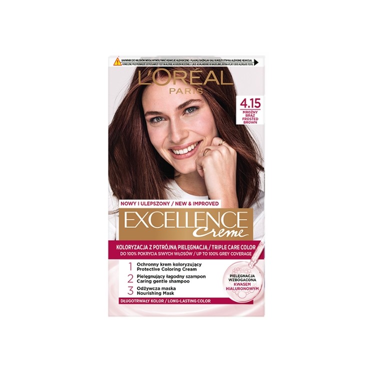 L'oreal Excellence Creme Hair dye /4.15/ Frosty Brown