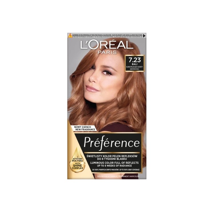 L'oreal Preference Farba do włosów /7.23/ Blond Opalizująco-złocisty Deep Rose Gold