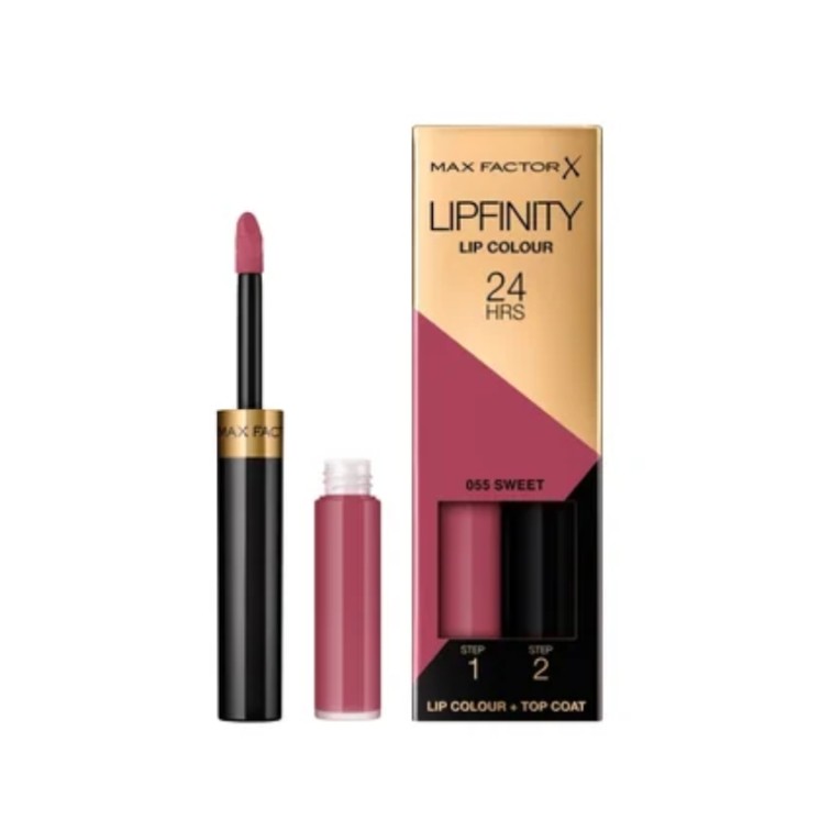 Max Factor Lipfinity Lip Colour Langanhaltender Lippenstift mit Permawear System /55/ Sweet 2,3 ml + 1,9 g