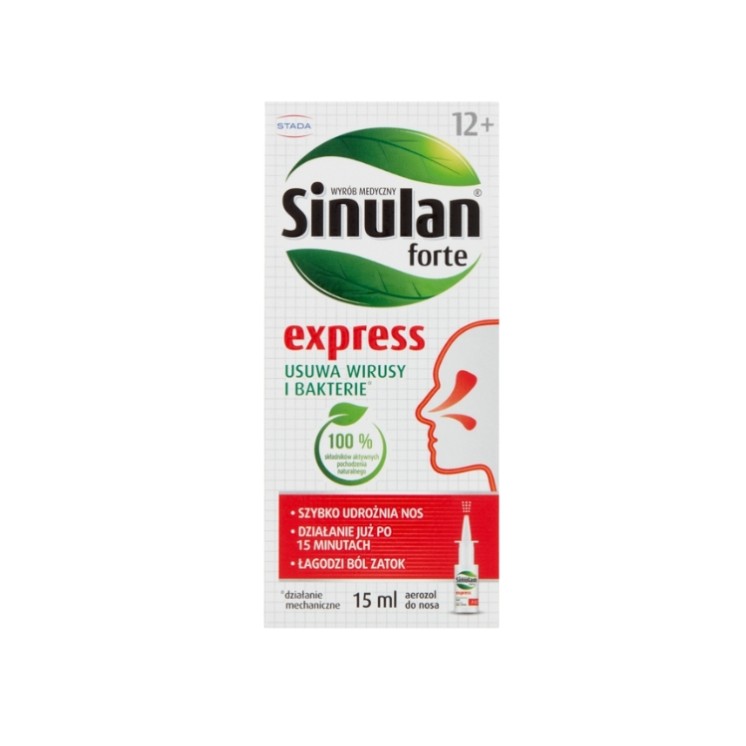 Sinulan Forte Express Areozol do nosa 15 ml