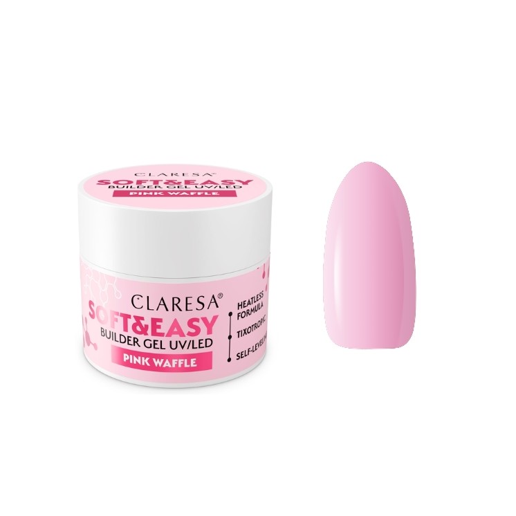 Claresa Soft & Easy Pink Waffle Nagelgel 45 g