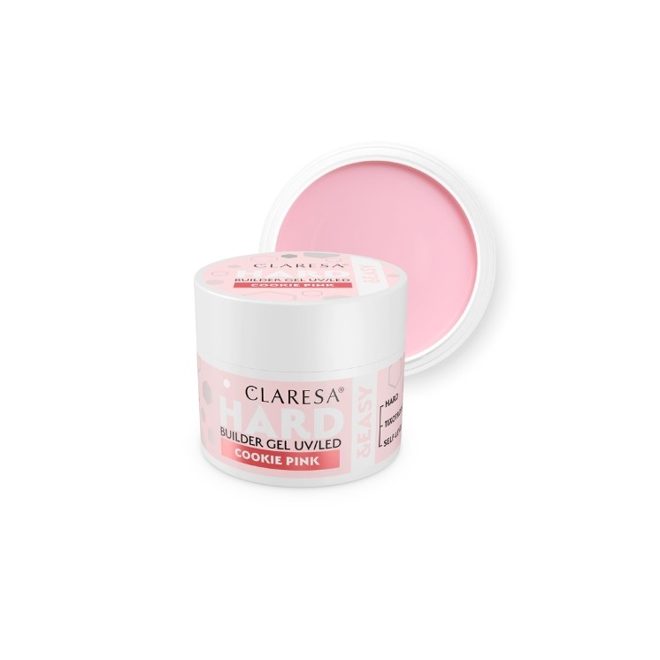 Claresa Hard & Easy Cookie Pink Nagelaufbaugel 45 g