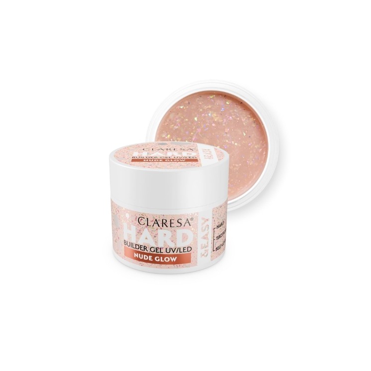 Claresa Hard & Easy Żel budujący do paznokci Nude Glow 45 g