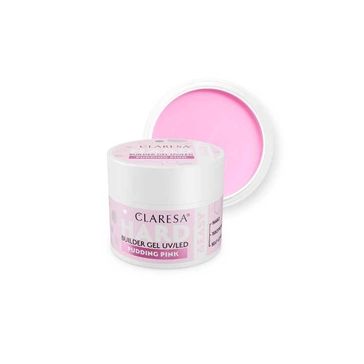 Claresa Hard & Easy Pudding Pink Nagelaufbaugel 45 g