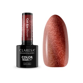 Claresa Alchemy Cat Eye Hybrid Nail Polish Brown 5
