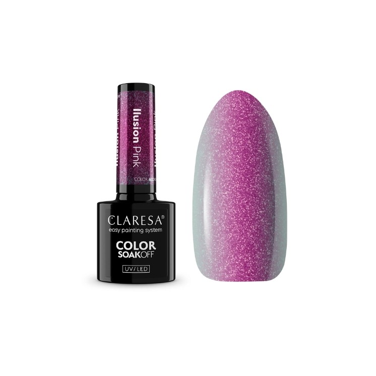 Claresa Alchemy Illusion Lakier hybrydowy do paznokci Pink 5 g 
