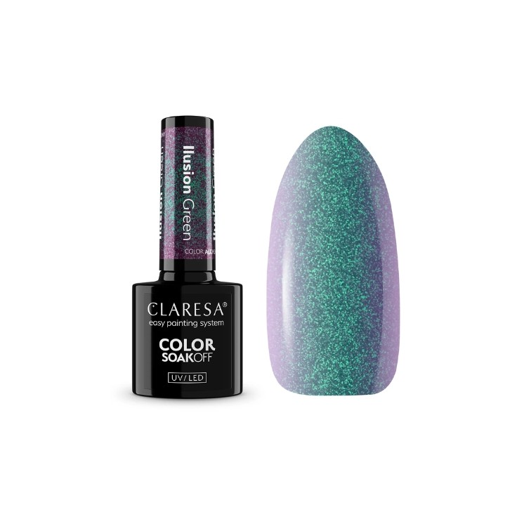 Claresa Alchemy Illusion Hybrid Nagellack Green 5