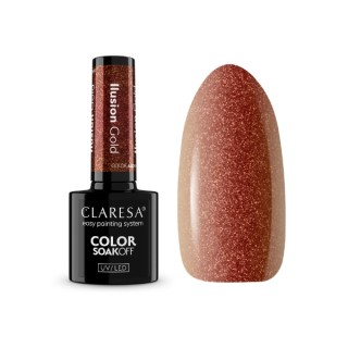 Claresa Alchemy Illusion Lakier hybrydowy do paznokci Gold 5 g 