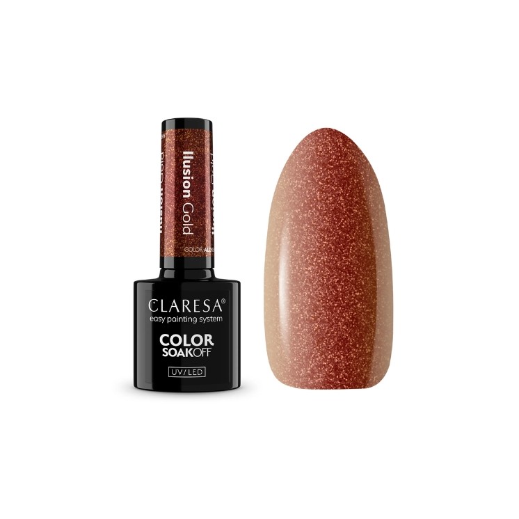 Claresa Alchemy Illusion Hybrid Nagellack Gold 5