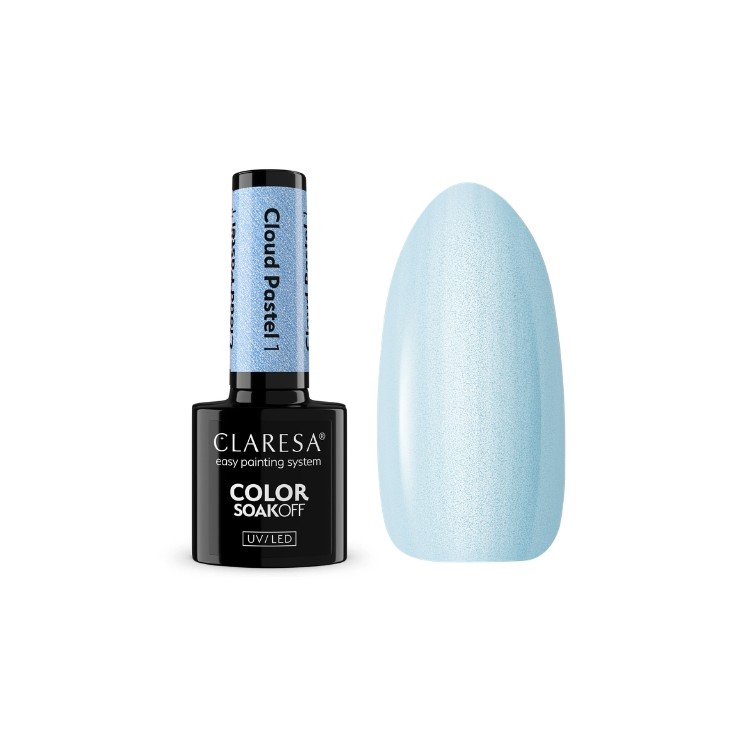 Гібридний лак для нігтів Claresa Cloud Pastel /01/ 5 г