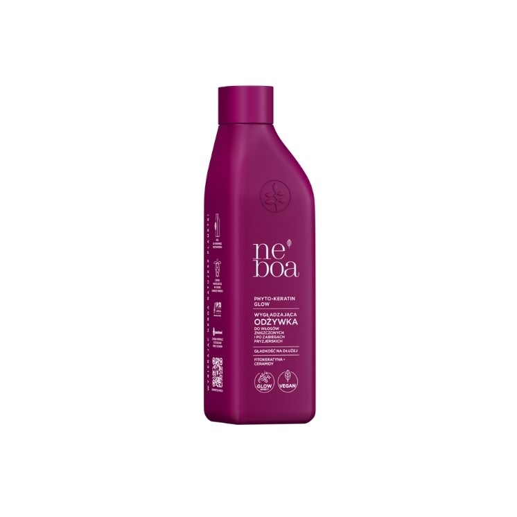 Neboa Phyto-Keratin Glow Smoothing Conditioner voor beschadigd en na een kappersbezoek behandeld haar 300 ml