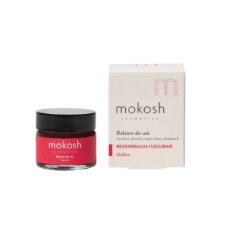 Mokosh Raspberry Lip Balm moisturizes and nourishes the dry skin of the lips