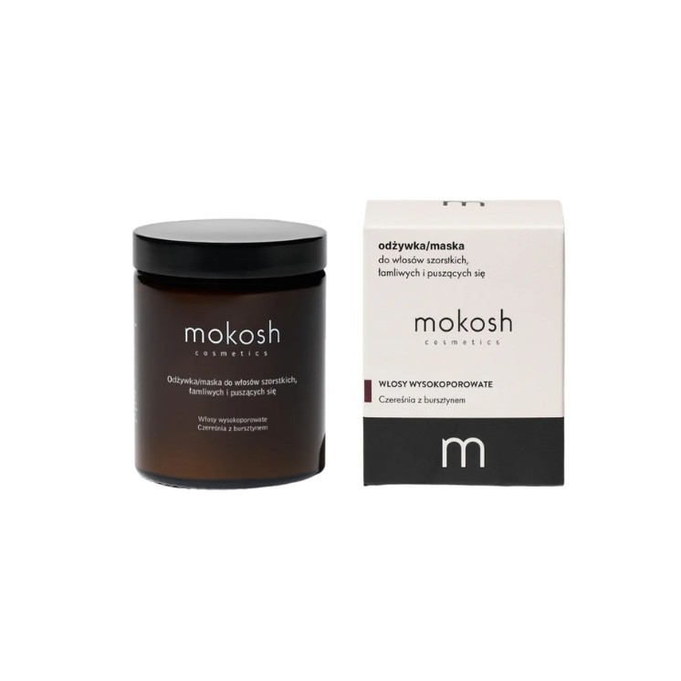 Mokosh Conditioner/Mask for high porosity, rough, brittle and frizzy hair Cherry with Amber 180 ml