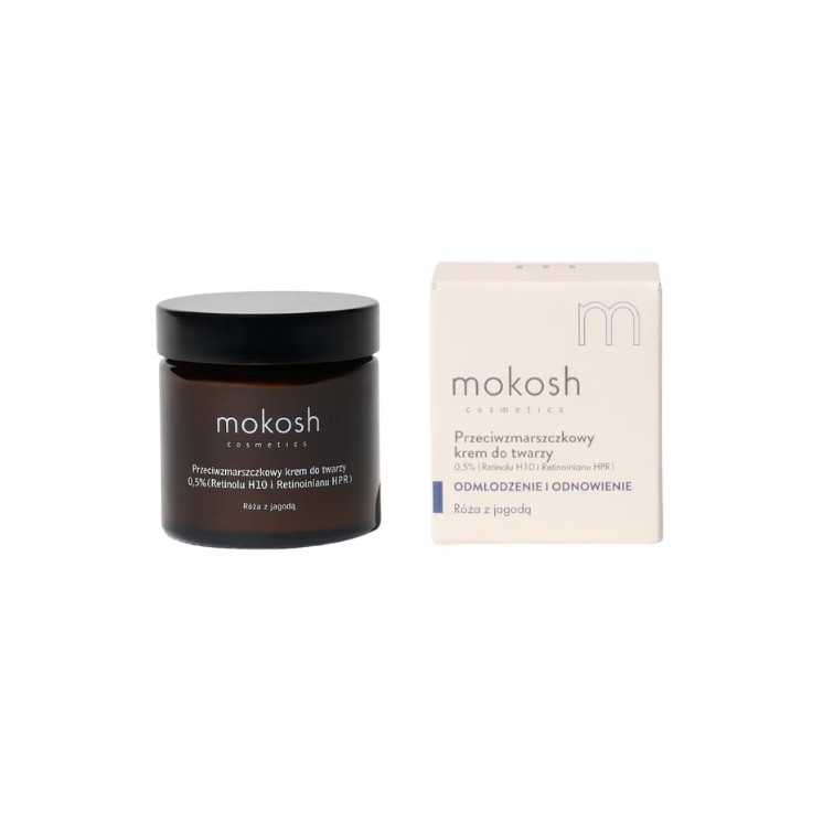 MokoshGesichtscreme 5 % Retinol H10 und Retinoat HPR Rose 60 ml