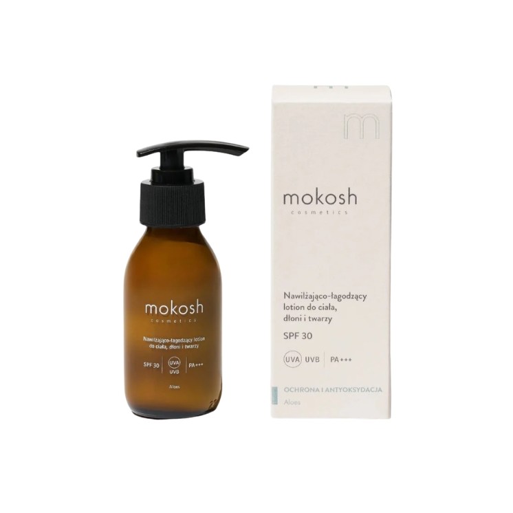 Mokosh moisturizing and soothing Lotion for body, face and hands SPF30 Aloe 100 ml