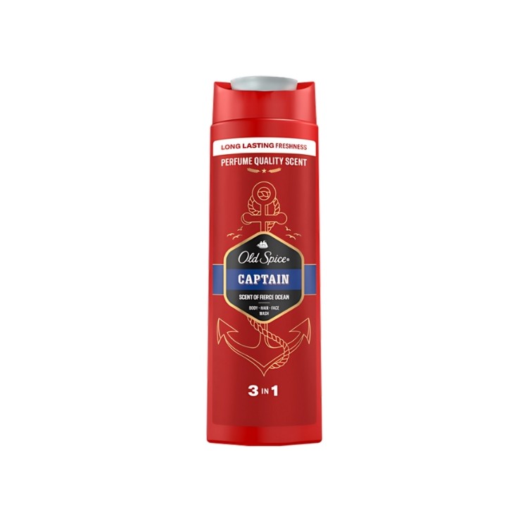 Old Spice Duschgel und Shampoo 3in1 Capitan 400 ml