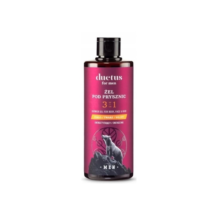 Duetus for Men Gel douche énergisant 3 en 1 300 ml