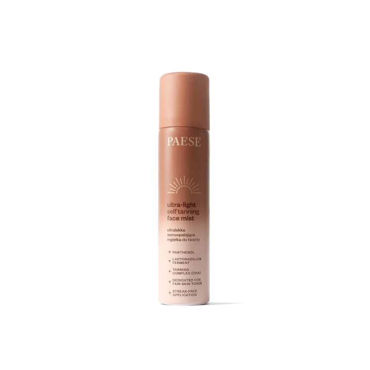 Paese Ultraleichtes Selbstbräunungs-Gesichtsspray 75 ml