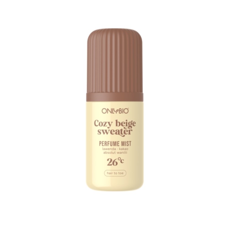 OnlyBio Cozy Beige Sweater 26°C perfumowana Mgiełka do włosów i ciała 100 ml