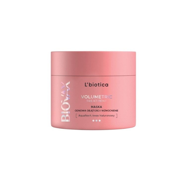L'biotica BIOVAX Glamour Volumetry Treatment intensywnie nawilżająca Maska do włosów 200 ml