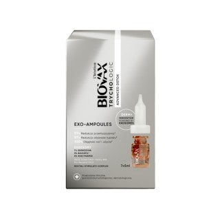 L'biotica Biovax Trychologic Exo-Ampoules Advanced Detox Детоксикуючий засіб 7 шт. x 5 мл