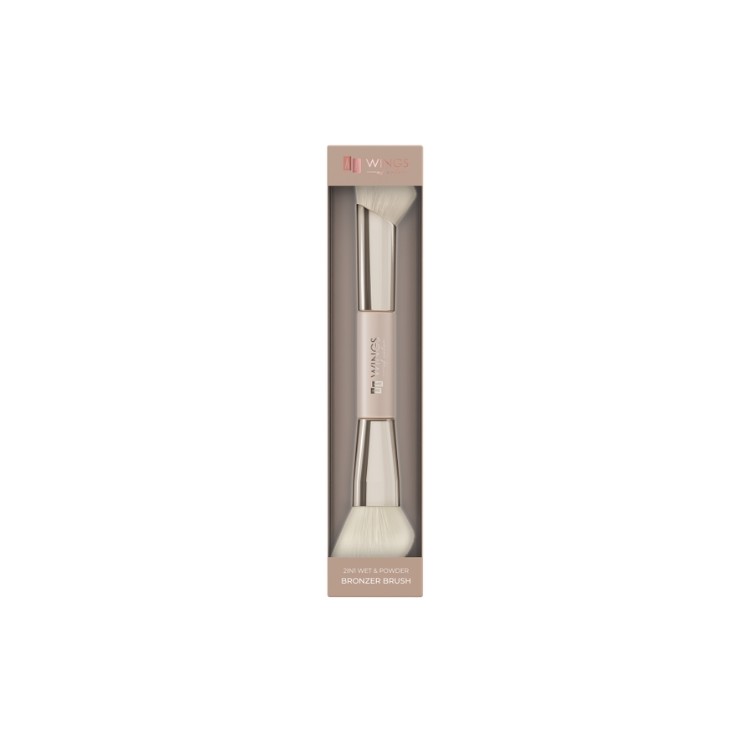 Пензель для бронзера AA Wings of Color 2in1 Wet&Poder, 1 шт.