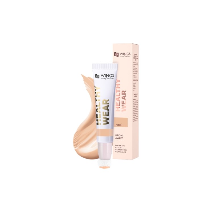 Correcteur pour les yeux AA Wings of Color Healthy Wear Bright Awake Peach 13 ml
