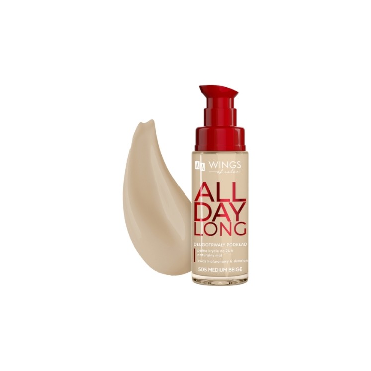 Fond de teint longue tenue AA Wings of Color /505/ Beige Medium 30 ml