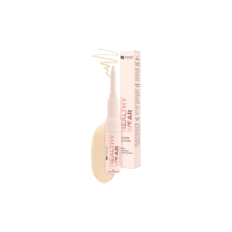 AA Wings of Color Healthy Wear Double Concealer Cover & Glow Korektor 2w1 /300/ Ivory 0,2 2 g + 7 g