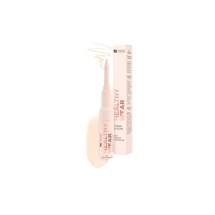 AA Wings of Color Healthy Wear Double Concealer Cover & Glow Korektor 2w1 /302/ Beige 0,2 2 g + 7 g