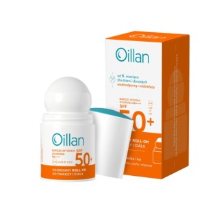 Oillan Protective Roll-on Sunscreen for Face and Body SPF50 for Sensitive Skin 50 ml