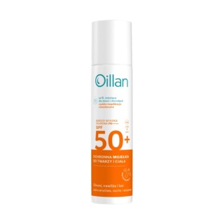 Oillan beschermende zonnebrandspray voor gezicht en lichaam met SPF50 + voor de gevoelige huid 75 ml