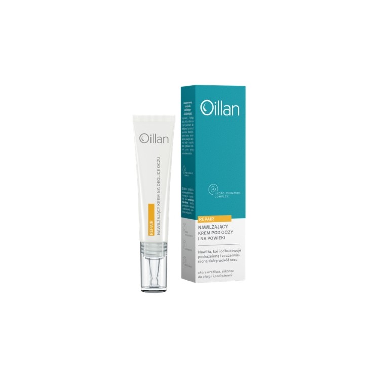 Oillan Repair kojąco-nawilżający Krem pod oczy i na powieki dla skóry wrażliwej i suchej 15 ml