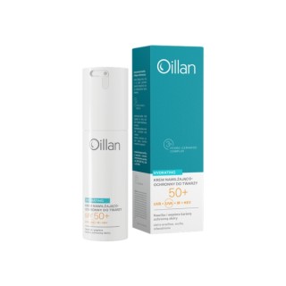 Легкий зволожувальний крем Oillan Hydrating для сухої та чутливої шкіри SPF50 50 мл
