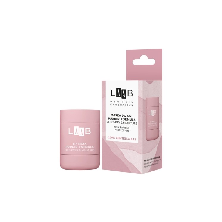 AA LAAB 100% Centella B12 Maska do ust Puddin' Formula Récupération et hydratation 15 g