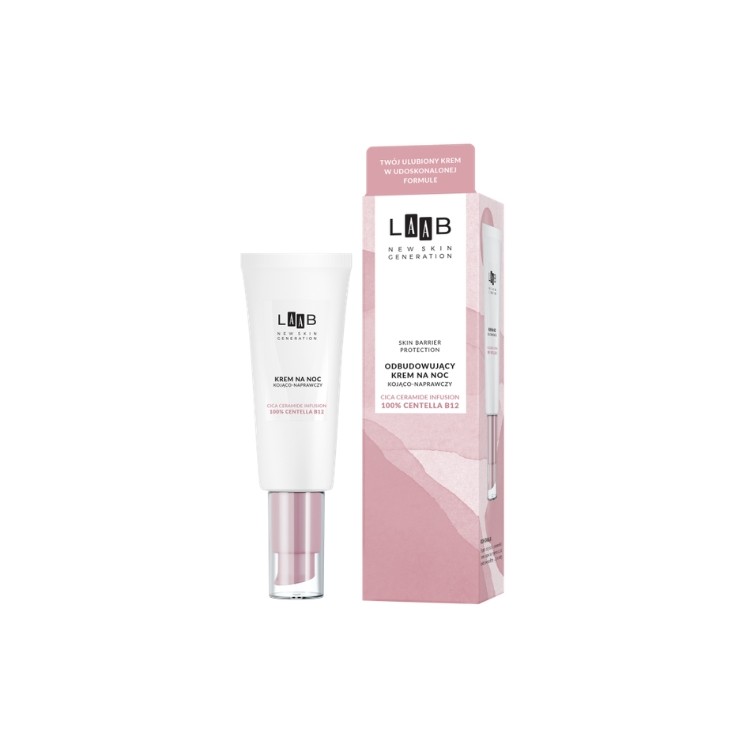 Crème de nuit régénérante, apaisante et réparatrice AA LAAB 100% Centella B12 40 ml